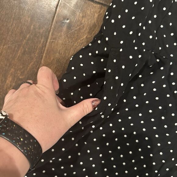 Old Navy Polka Dot Square Neck Cami Jumpsuit Romper Black White XL Summer Smock - Picture 6 of 13